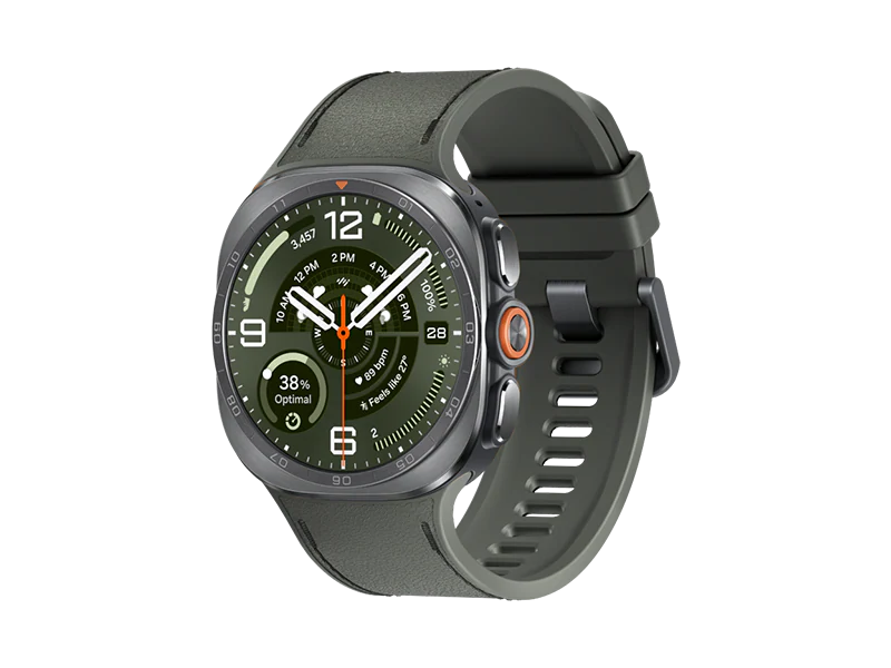 Samsung Galaxy Watch Ultra2 (47mm, Titanium Silver, Peakform, Olive, M/L)