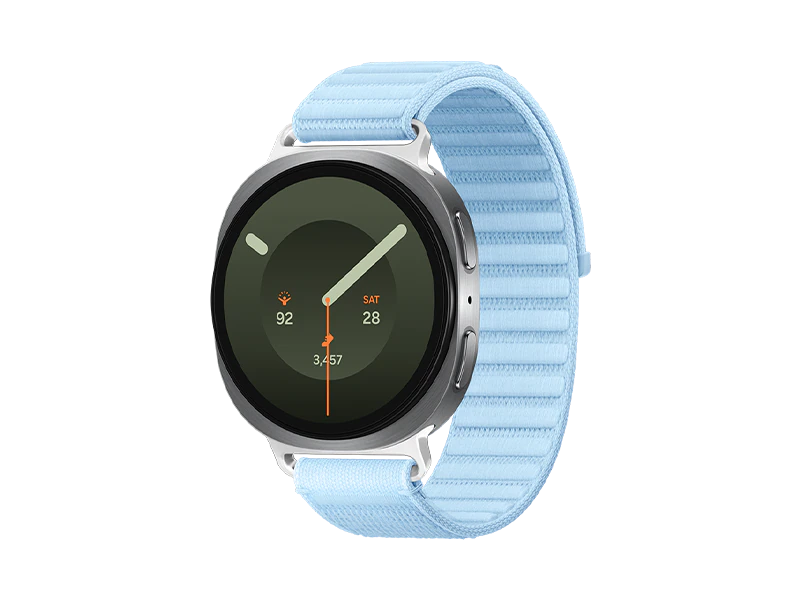 Samsung Galaxy Watch9 (44mm, Silver, Fabric, Blue, M/L)