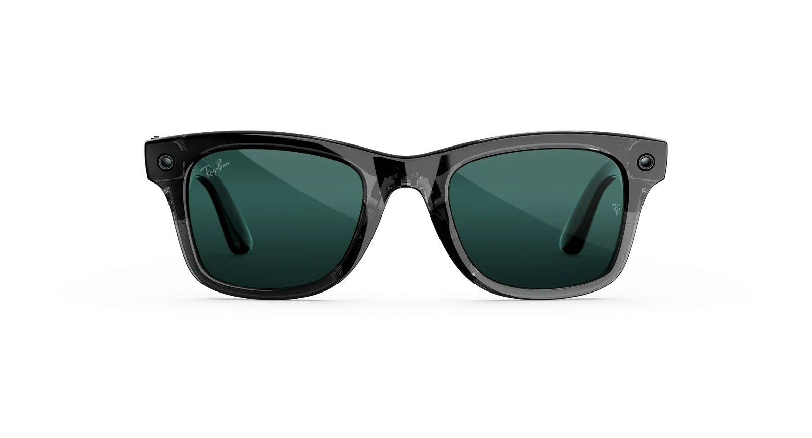 Wayfarer Transparent Black Transitions Aquamarine 2