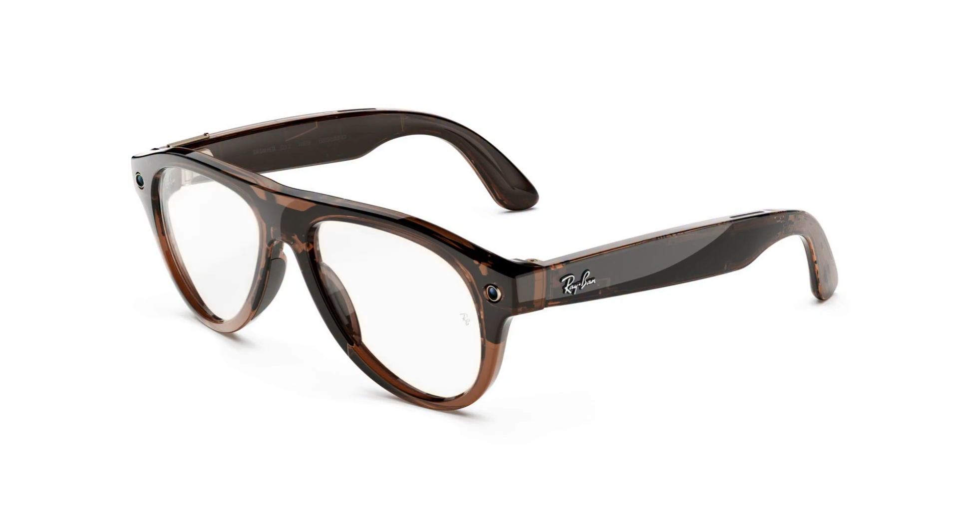 Умные очки Ray-Ban Meta (Gen 3) (Aviator, Transparent Umber, Transitions, Jade, T152/S54)