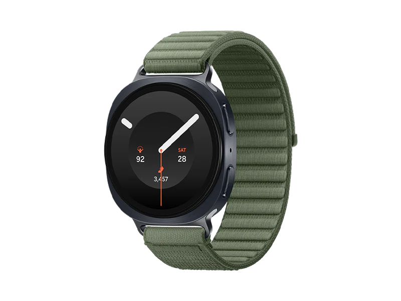 Samsung Galaxy Watch9 (40mm, Graphite, Fabric, Olive, M/L)