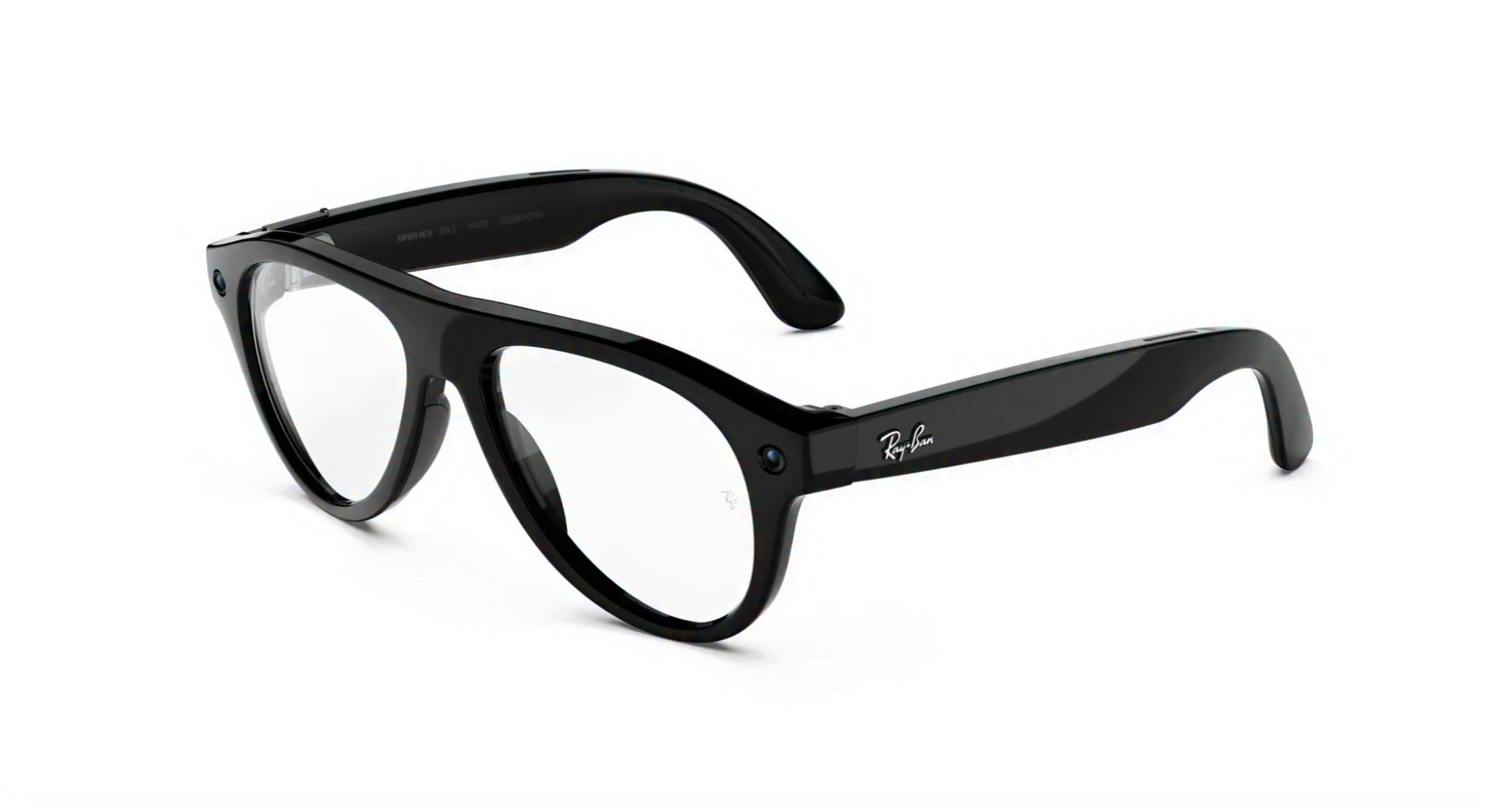 Умные очки Ray-Ban Meta (Gen 3) (Aviator, Shiny Black, Transitions, Green, T152/S54)