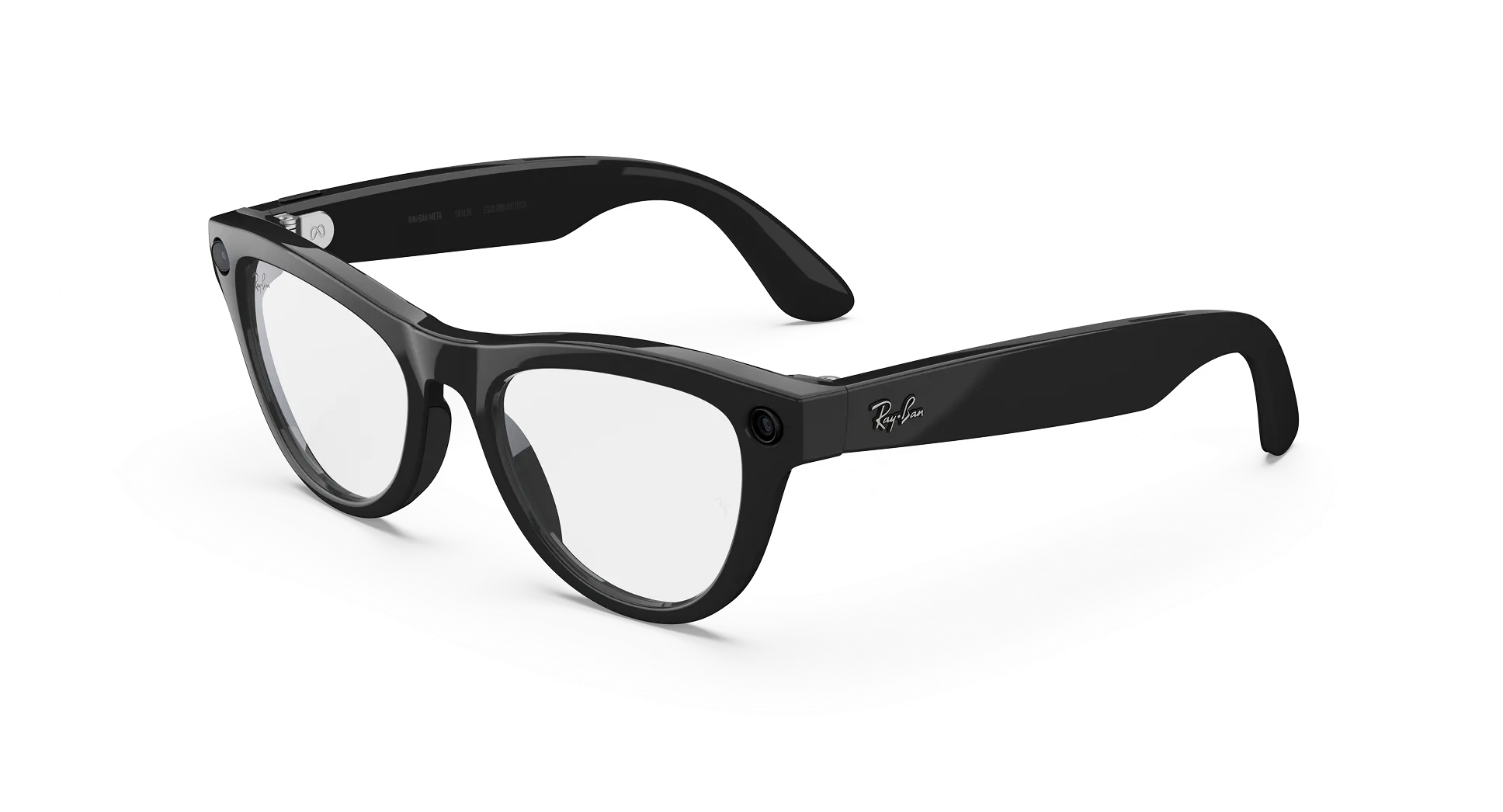 Умные очки Ray-Ban Meta (Gen 2) (Skyler, Shiny Black, Clear, T150/S52, RW4014)