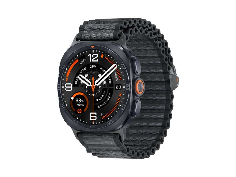 Samsung Galaxy Watch Ultra2 (47mm, Titanium Gray, Trail, Black, M/L)