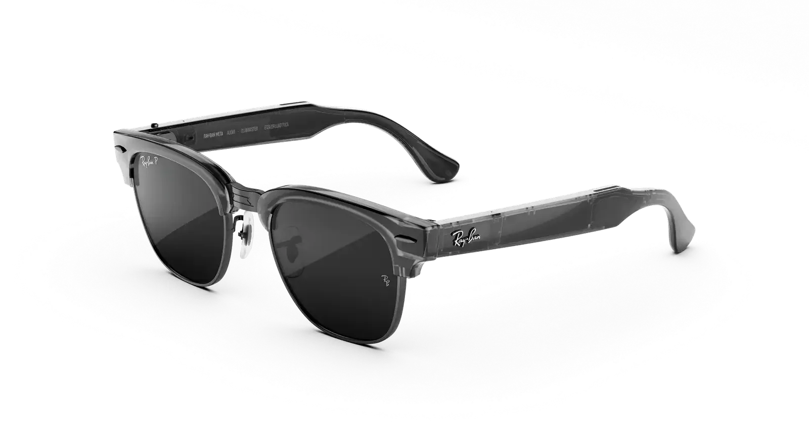 Умные очки Ray-Ban Meta (Audio) (Clubmaster, Transparent Iron Grey, Grey, T156/S51)