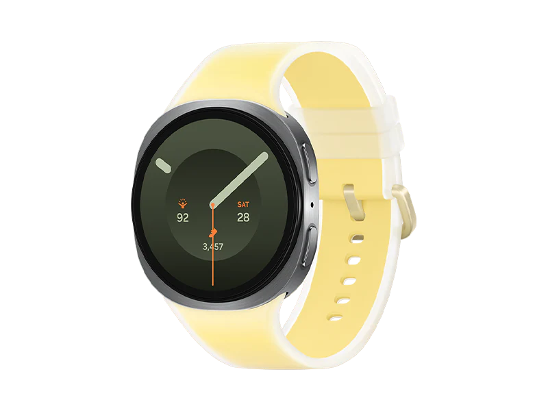 Samsung Galaxy Watch9 (44mm, Silver, Misty, Yellow, M/L)