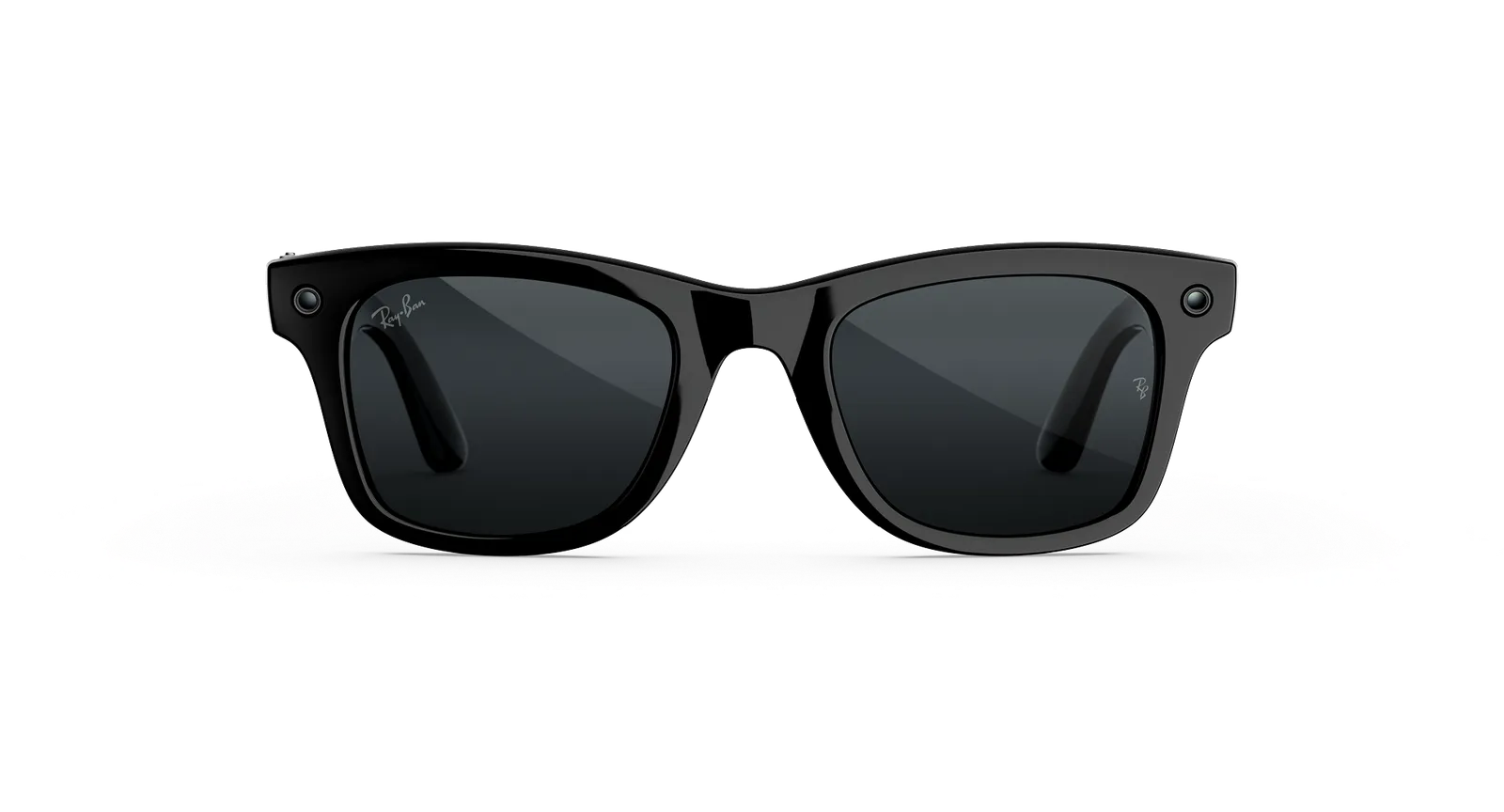 Wayfarer Shiny Black Transitions Grey 2