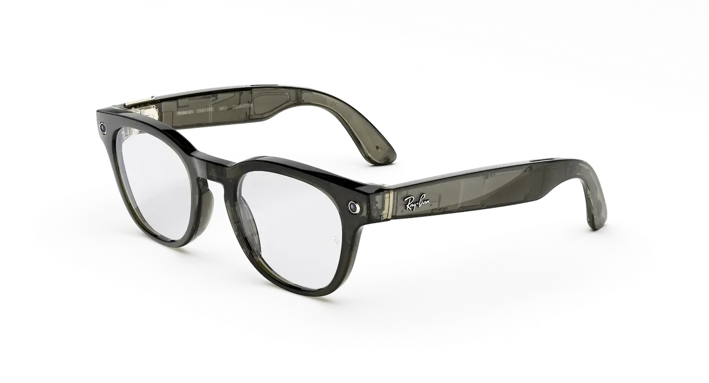 Умные очки Ray-Ban Meta (Gen 2) (Scriber Optics, Shiny Transparent Dark Olive, T150/S49)