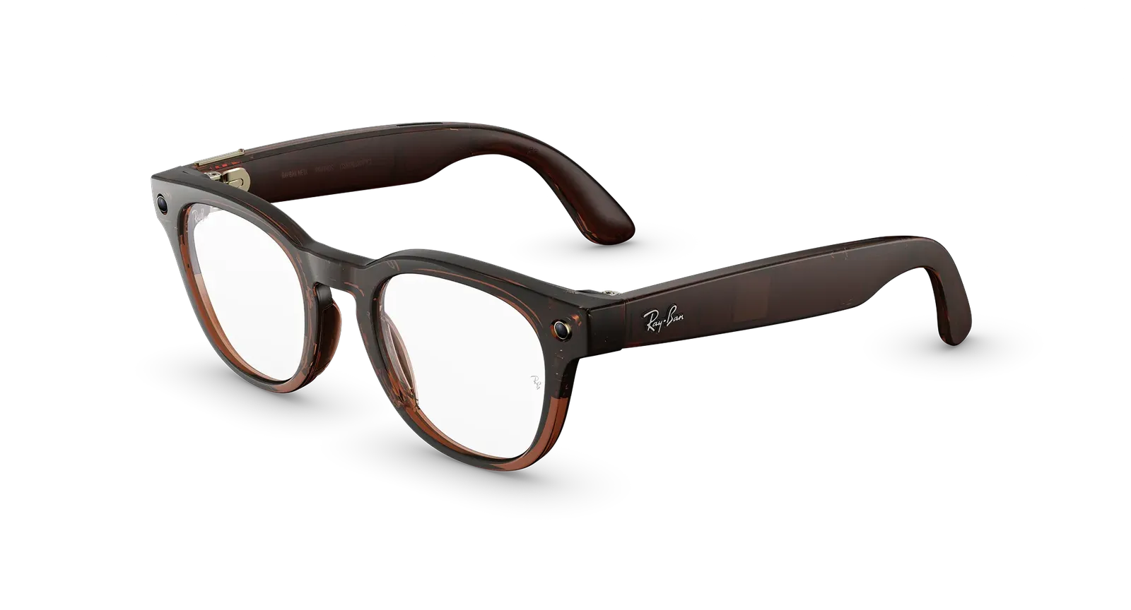 Умные очки Ray-Ban Meta (Gen 2) (Scriber Optics, Shiny Transparent Umber, T150/S49)