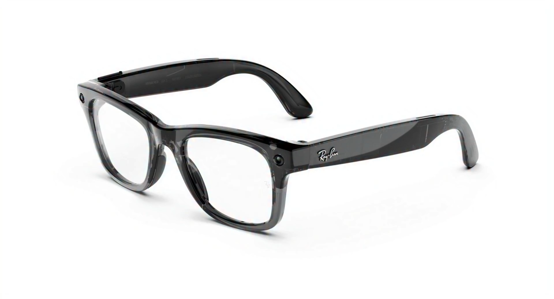 Умные очки Ray-Ban Meta (Gen 3) (Wayfarer, Transparent Black, Transitions, Aquamarine, T149/S50)