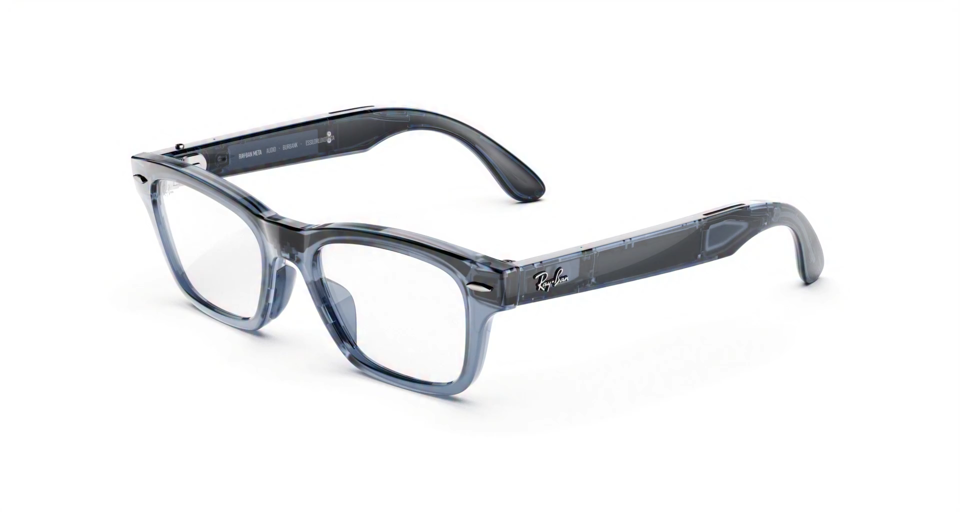 Умные очки Ray-Ban Meta (Audio) (Burbank, Transparent Sky Blue, Transitions, Sapphire, T161/S54)
