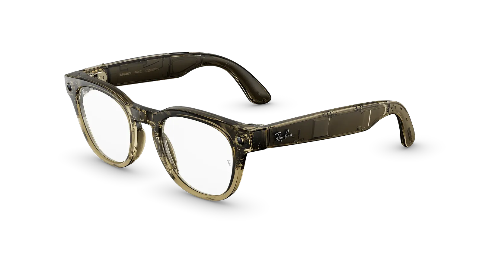 Умные очки Ray-Ban Meta (Gen 2) (Scriber Optics, Shiny Transparent Stone Beige, T150/S49)