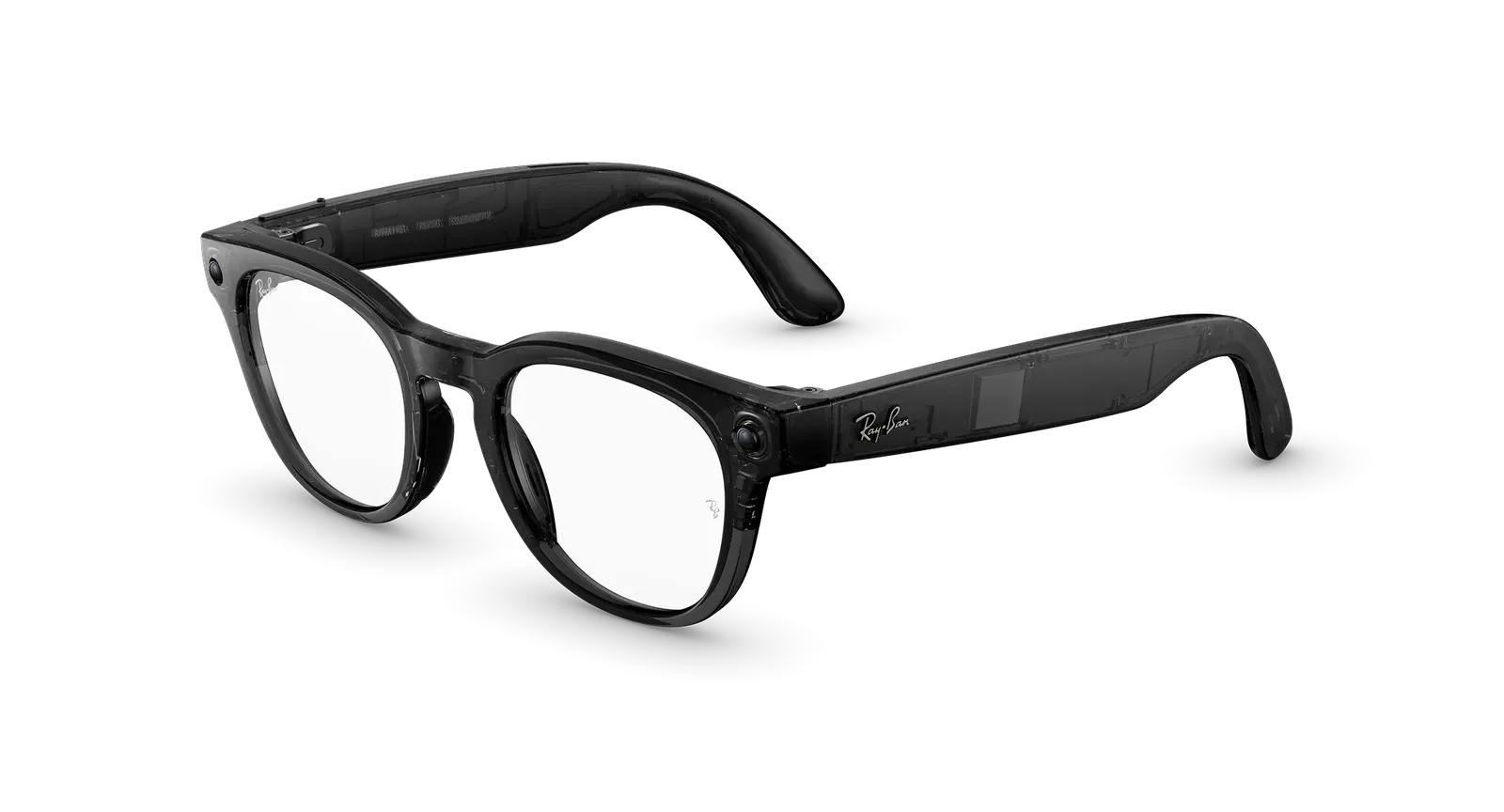 Умные очки Ray-Ban Meta (Gen 2) (Scriber Optics, Shiny Transparent Black, T150/S49)