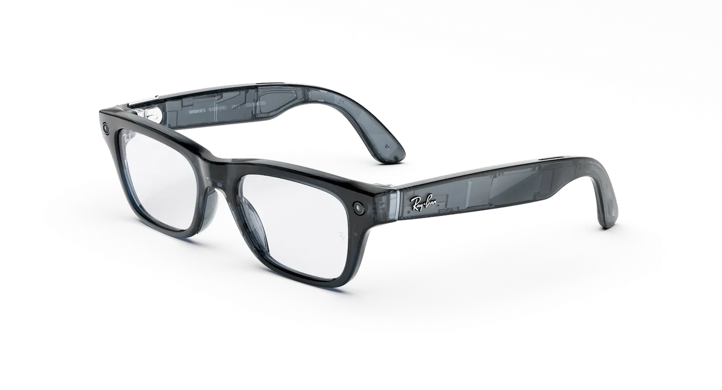 Умные очки Ray-Ban Meta (Gen 2) (Blayzer Optics, Shiny Transparent Ocean Blue, T155/S54)