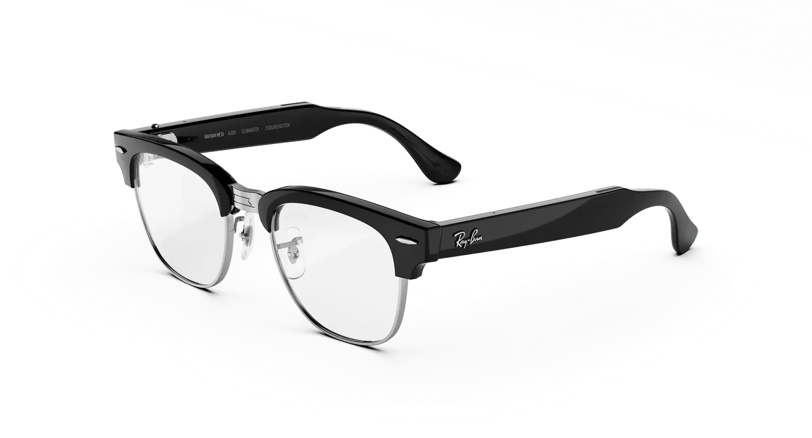 Умные очки Ray-Ban Meta (Audio) (Clubmaster, Shiny Black, Clear, T156/S51)