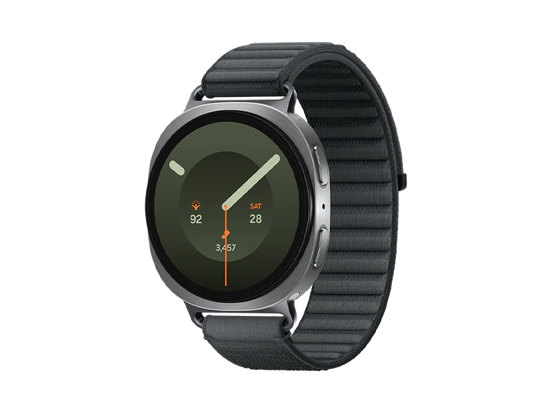Samsung Galaxy Watch9 (44mm, Silver, Fabric, Black, S/M)