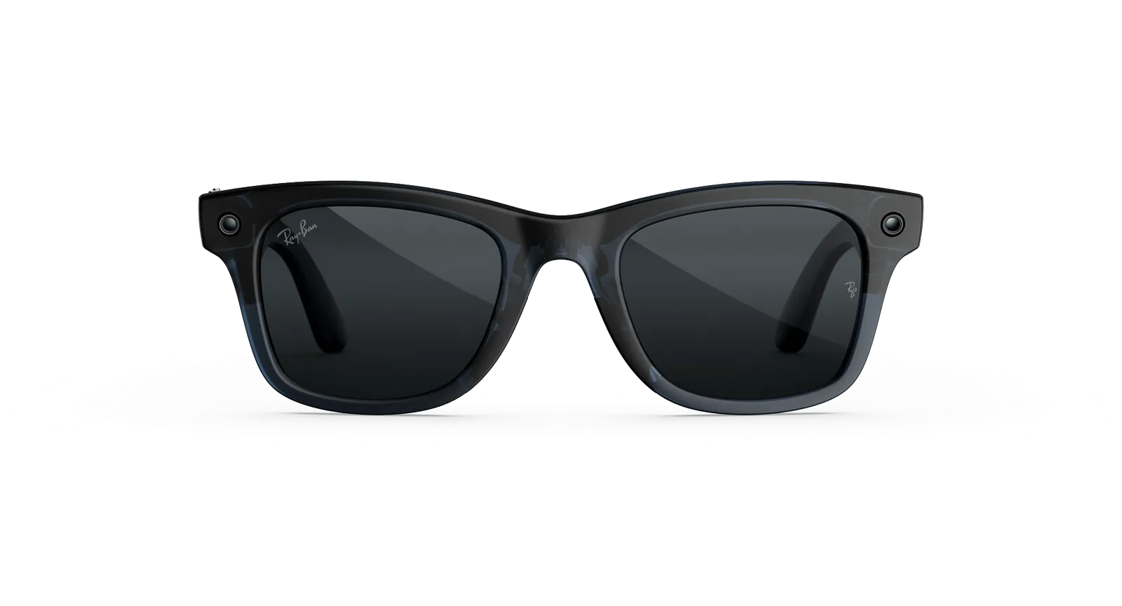 Wayfarer Transparent Matte Ocean Blue Transitions Grey 2