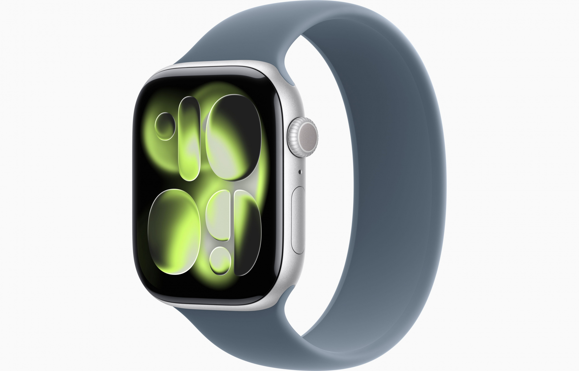 Apple Watch Series 11 (46mm, Silver, Solo Loop, Anchor Blue, One Size)