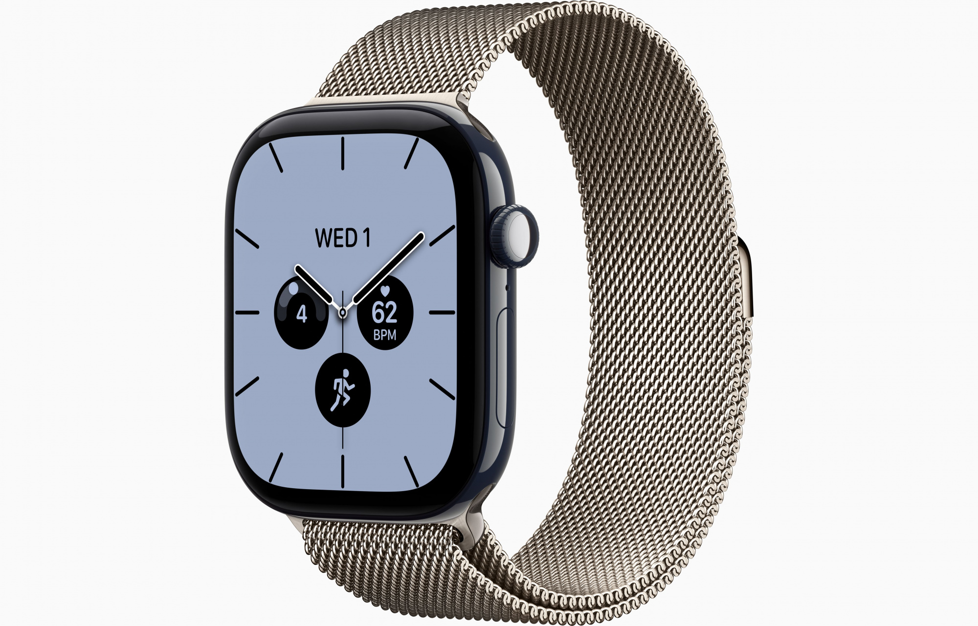 Apple Watch Series 12 (42mm, Night Blue, Milanese Loop, Natural, M/L)