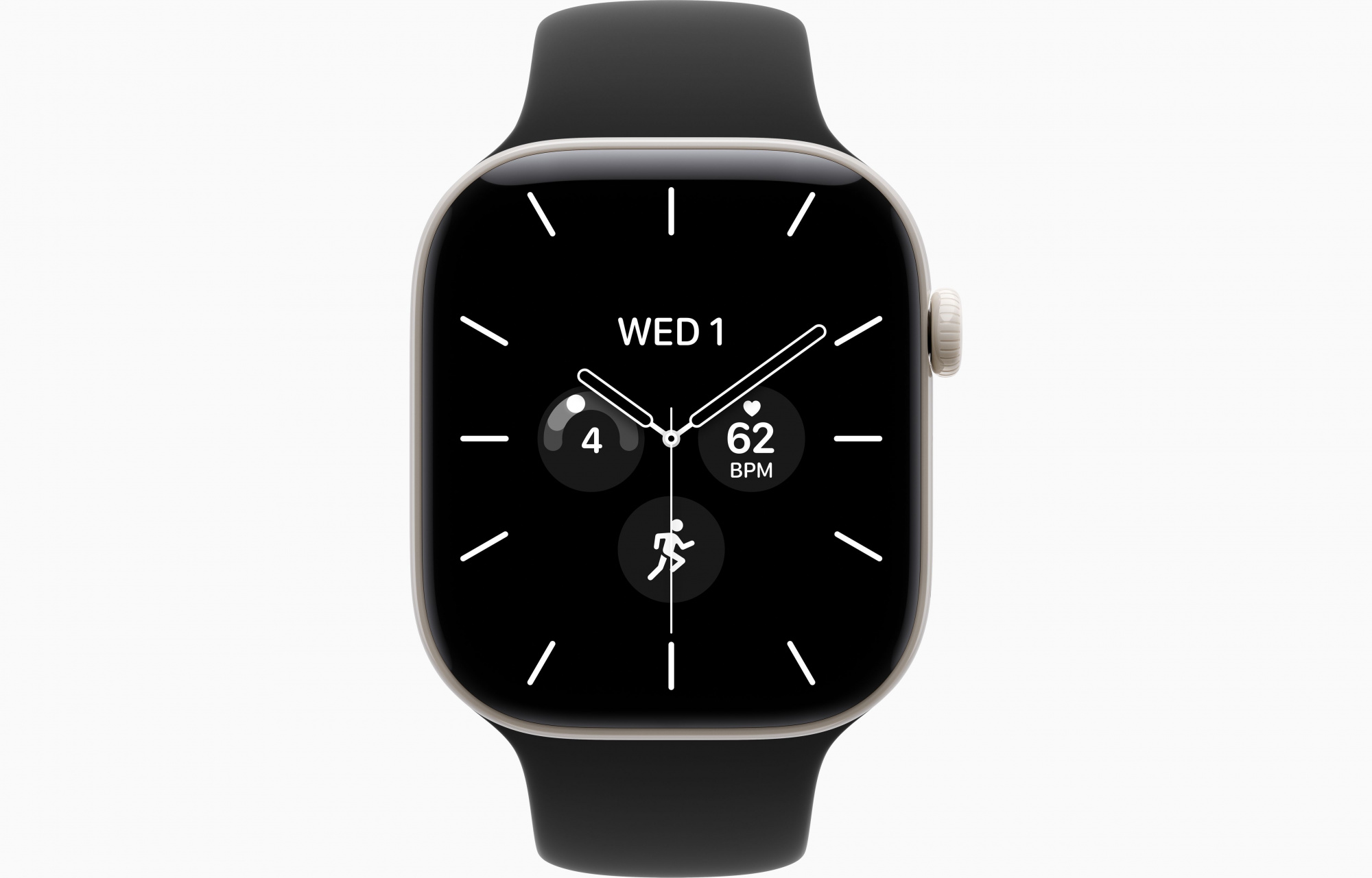 Pearl White Sport Band Black 2