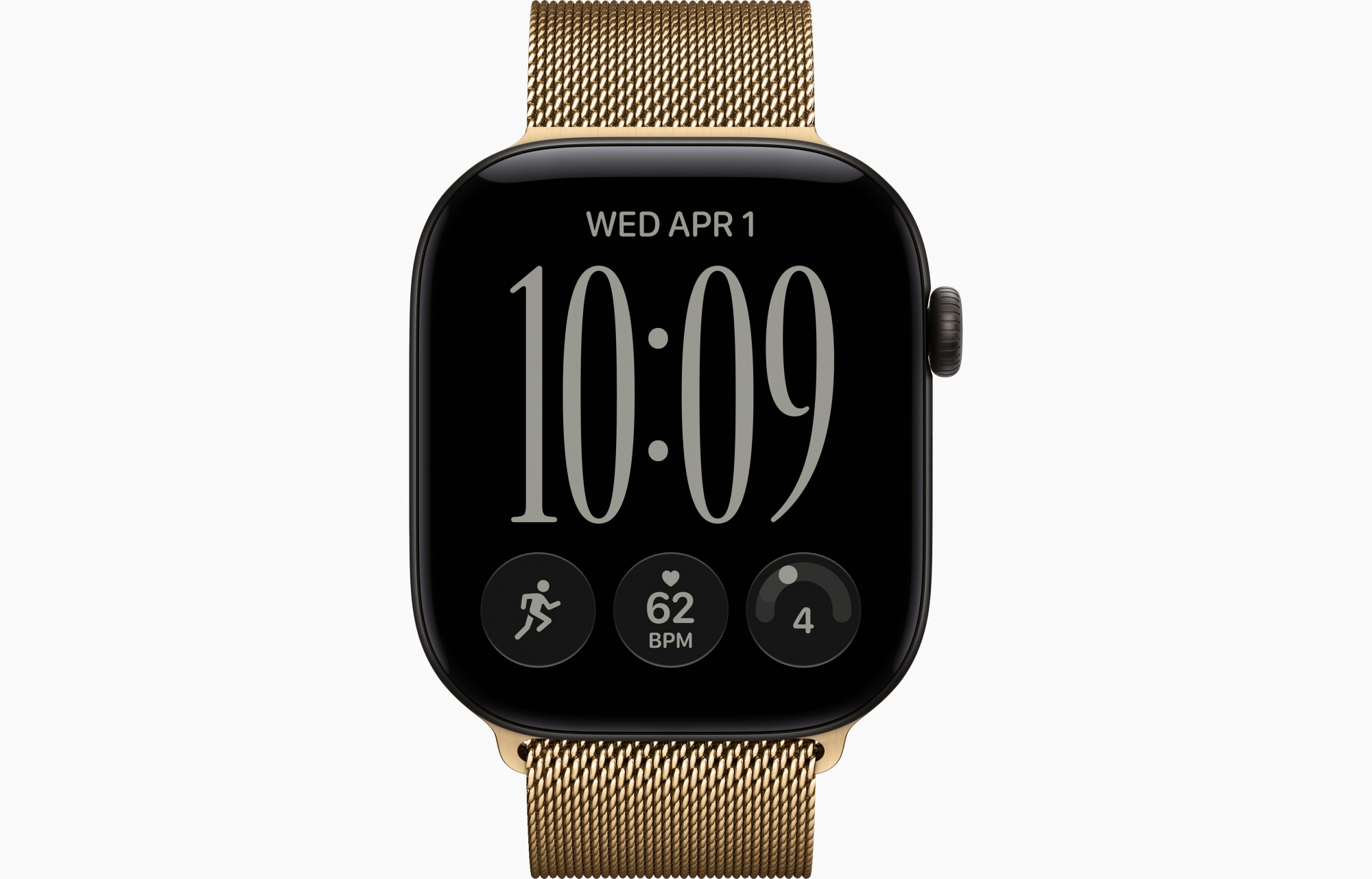 Black Milanese Loop Radiant Gold 2