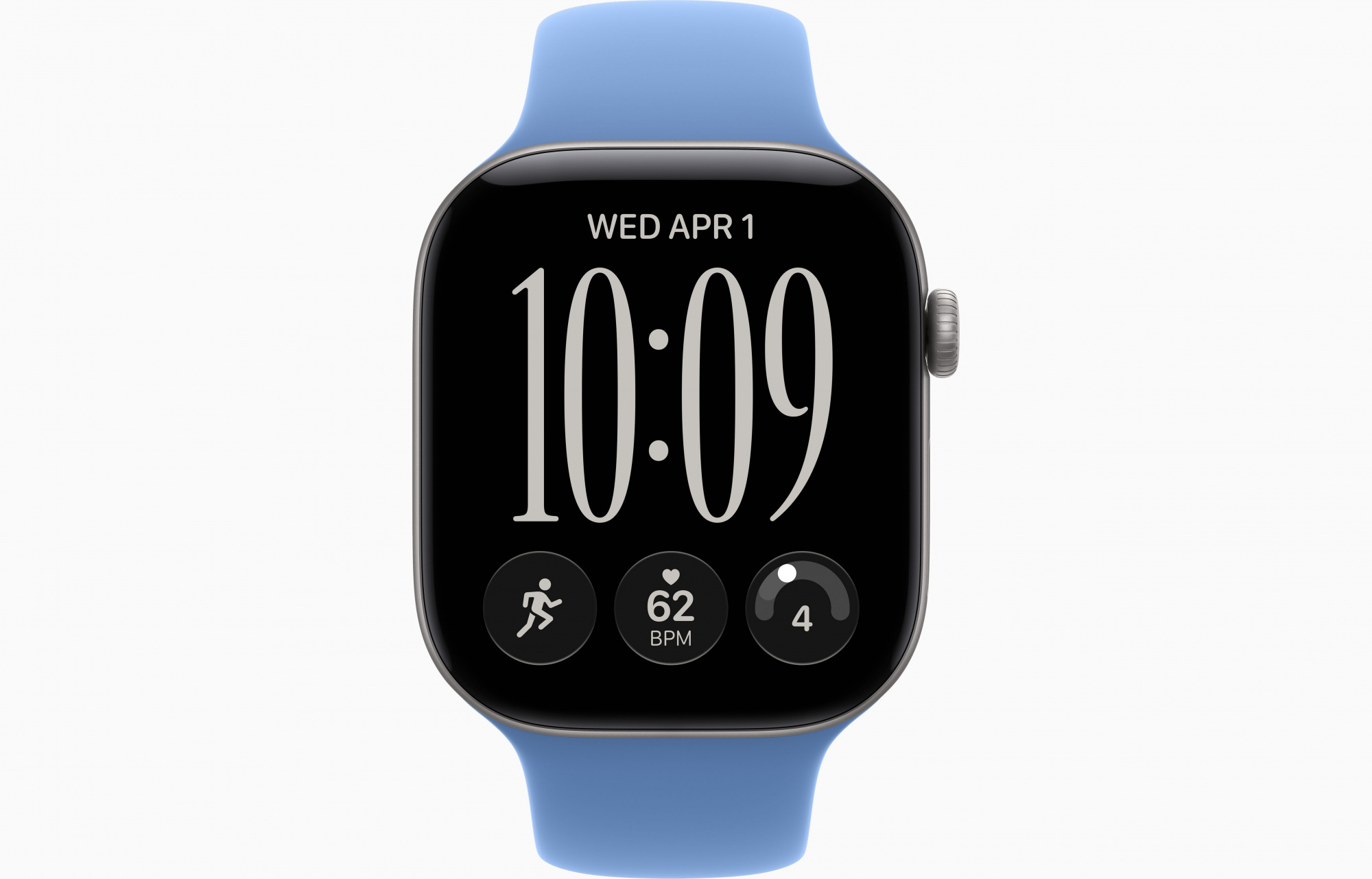 Space Gray Sport Band Wildflower Blue 2