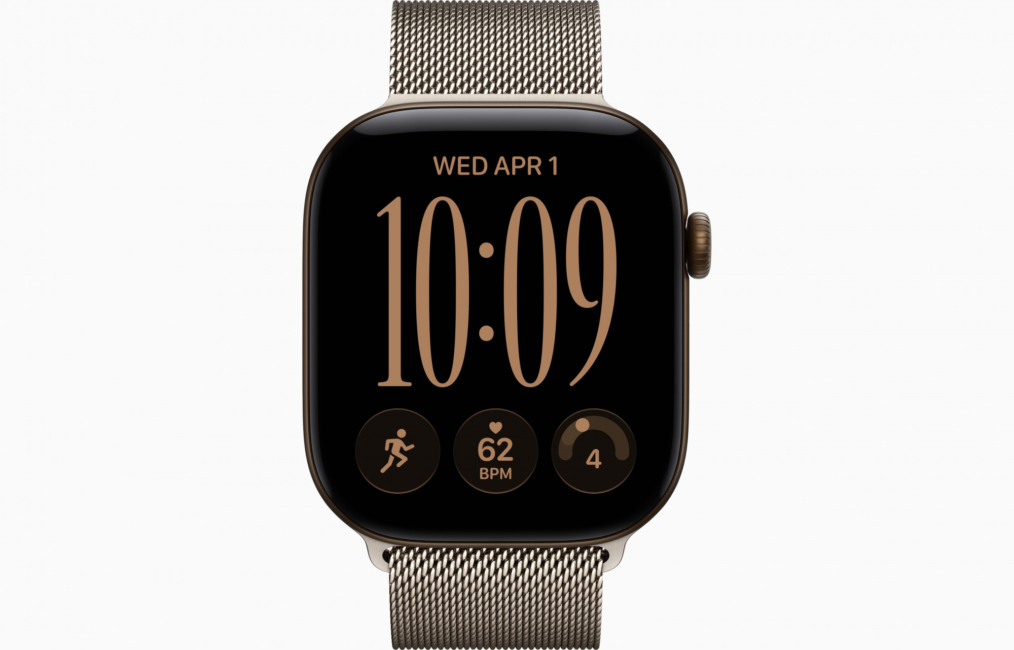 Dark Bronze Milanese Loop Dark Natural 2