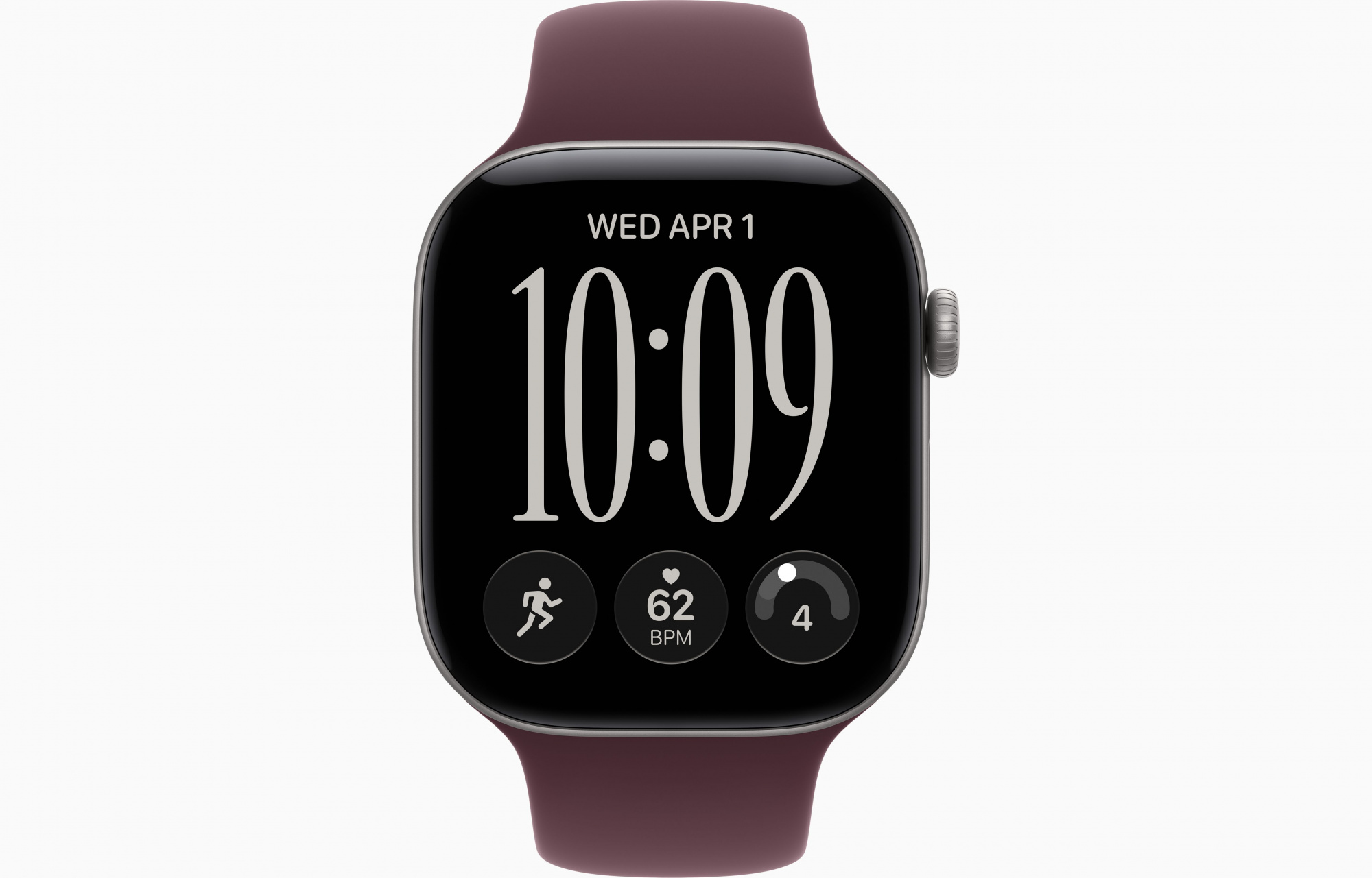 Space Gray Sport Band Burgundy 2