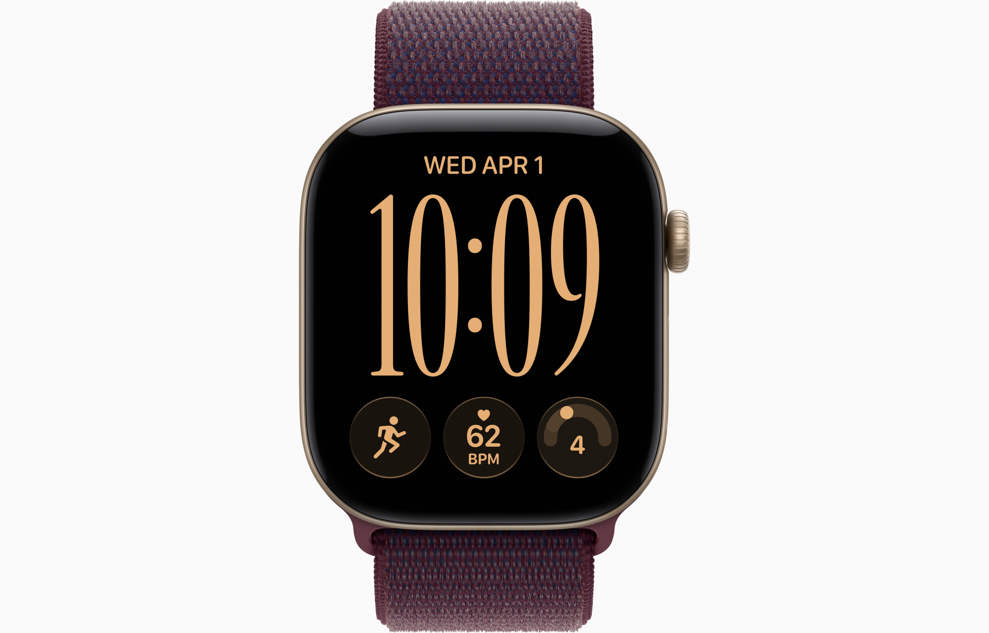 Light Gold Sport Loop Burgundy 2