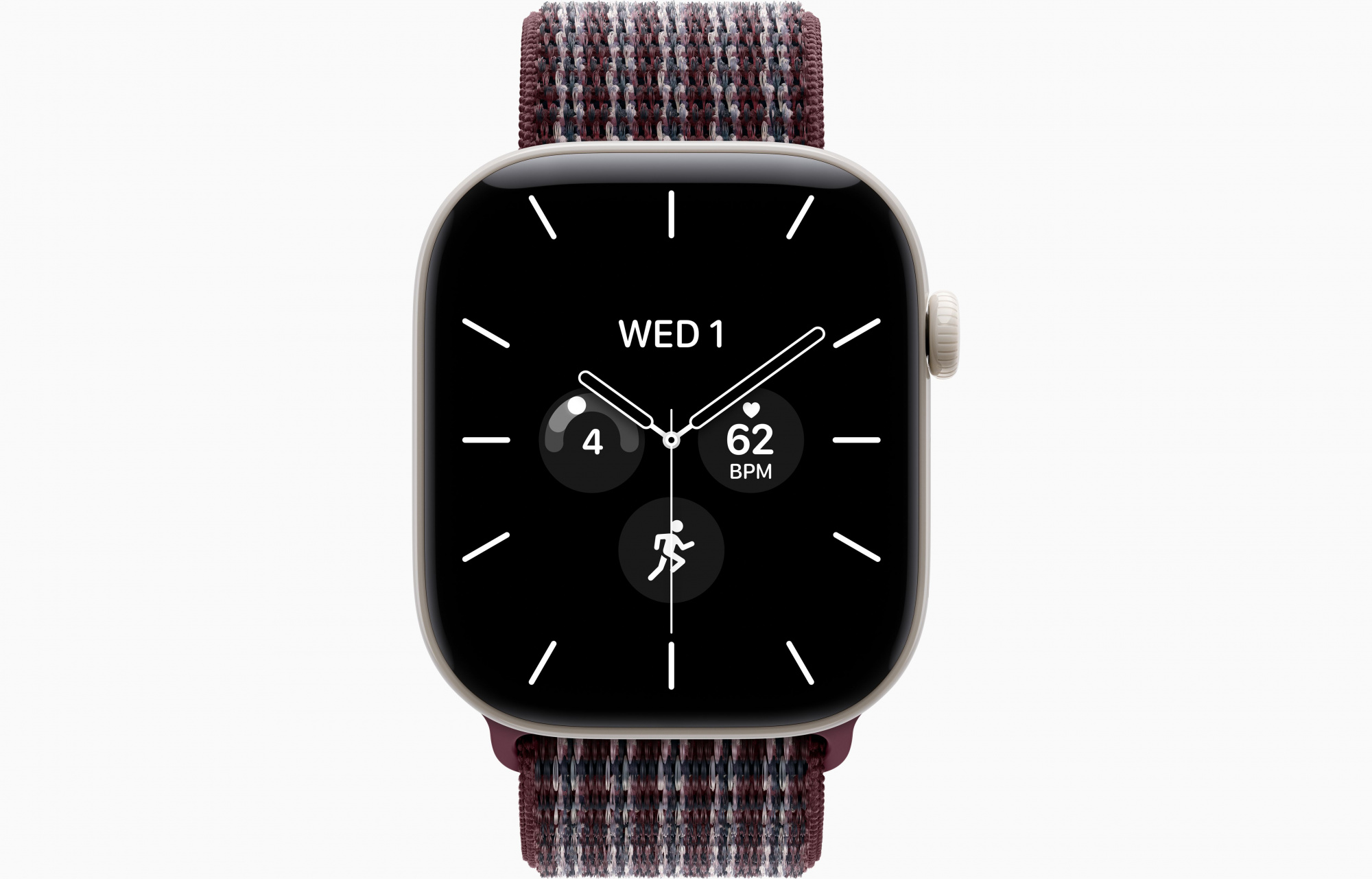 Pearl White Sport Loop Burgundy Plaid 2