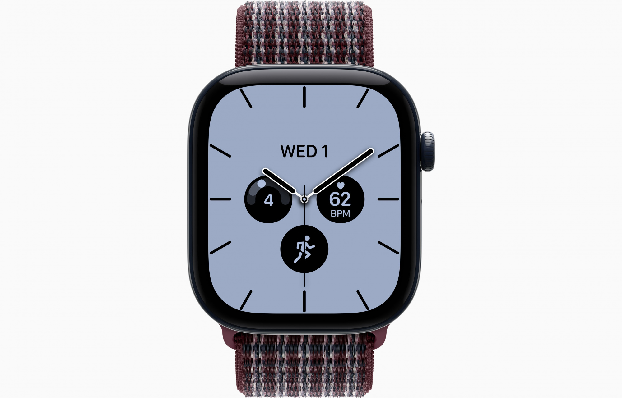Night Blue Sport Loop Burgundy Plaid 2