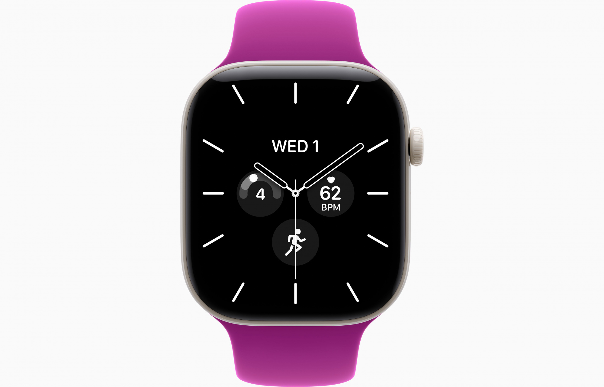 Pearl White Sport Band Magenta 2