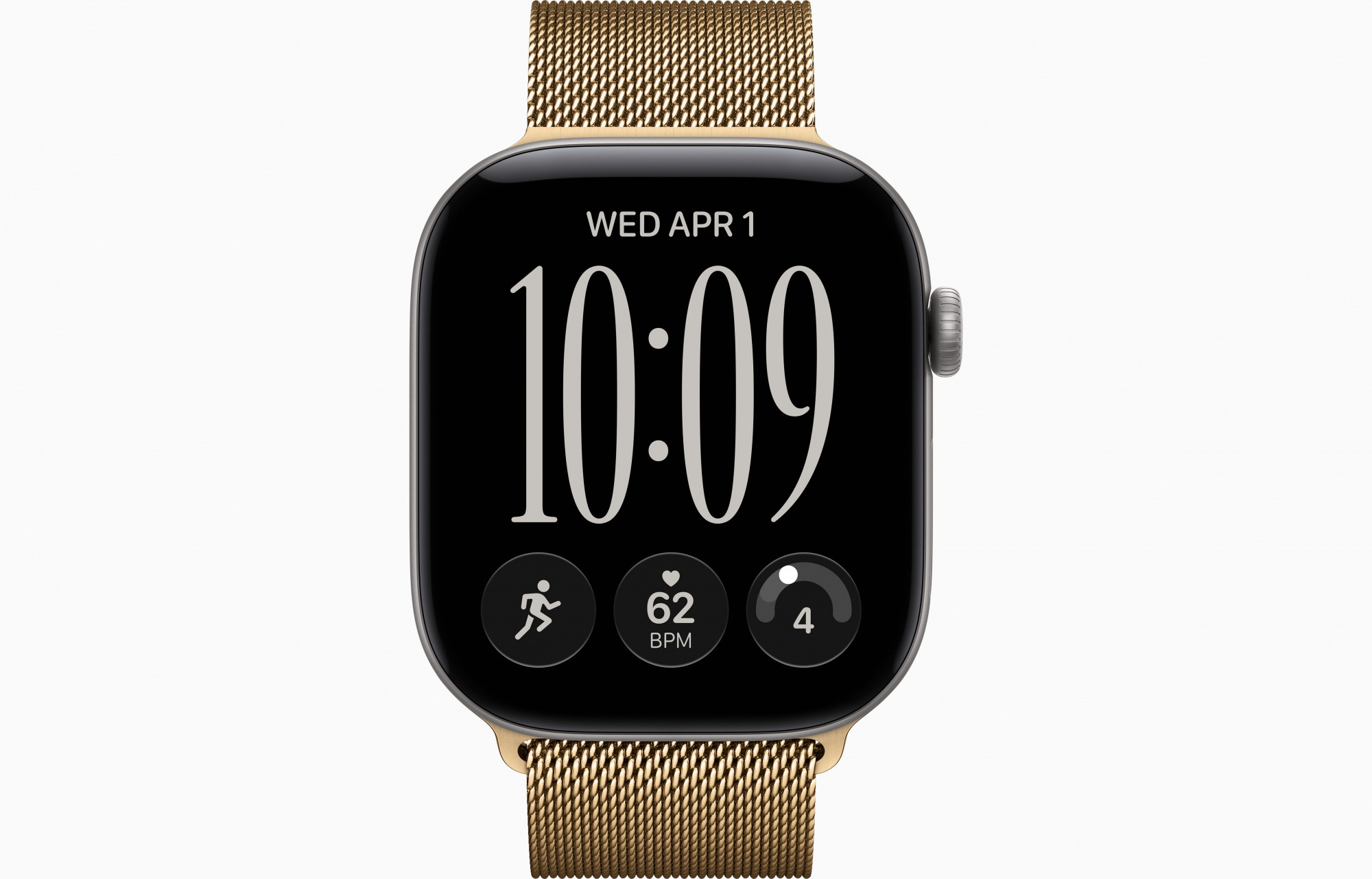 Space Gray Milanese Loop Radiant Gold 2