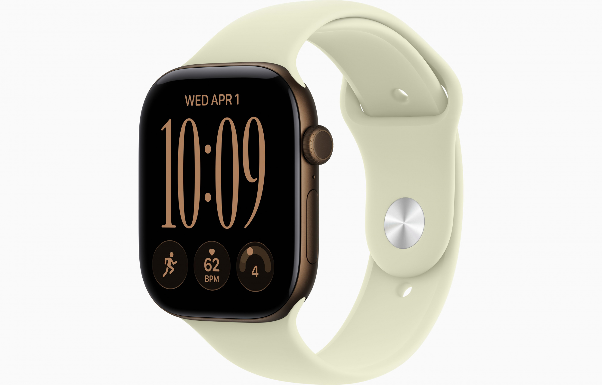 Apple Watch Series 12 (42mm, Dark Bronze, Sport Band, Pale Succulent, M/L)