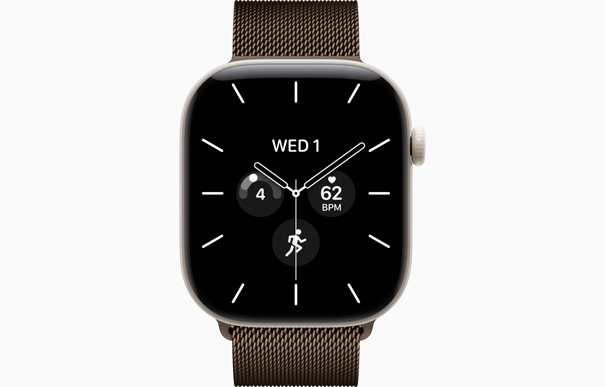 Pearl White Milanese Loop Dark Bronze 2
