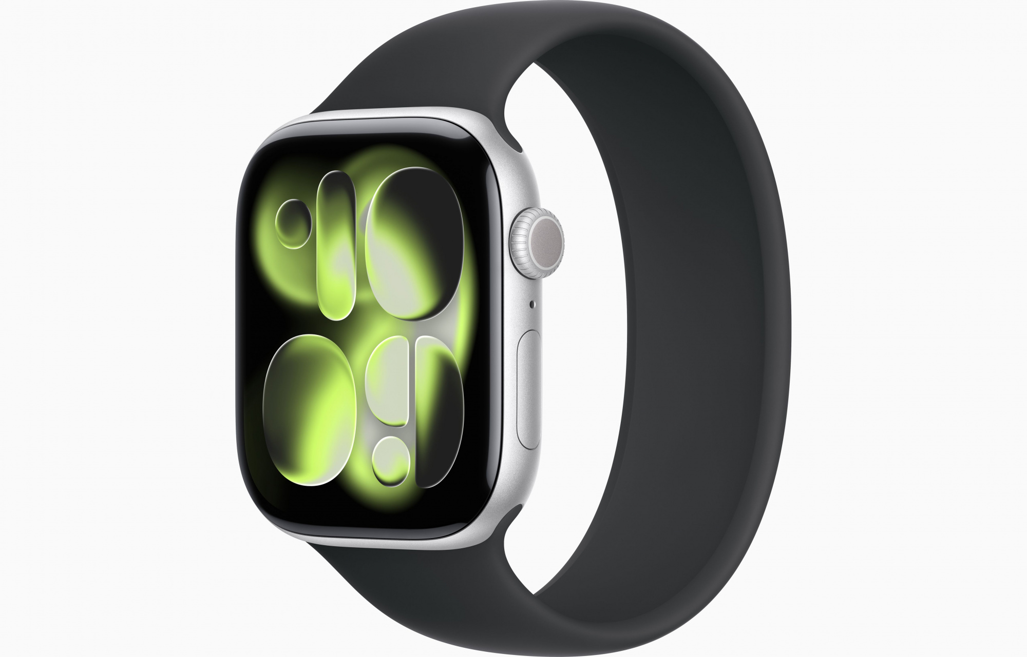 Apple Watch Series 11 (46mm, Silver, Solo Loop, Black, One Size)