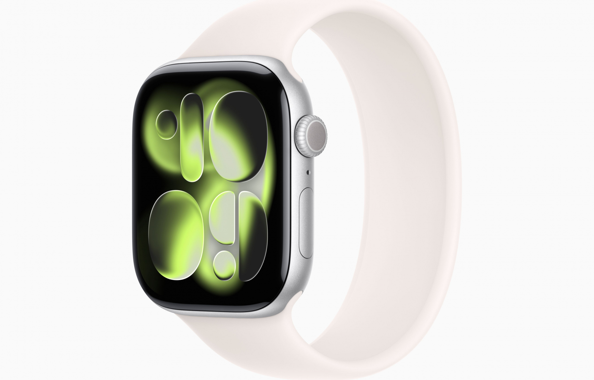 Apple Watch Series 11 (46mm, Silver, Solo Loop, Light Blush, One Size)