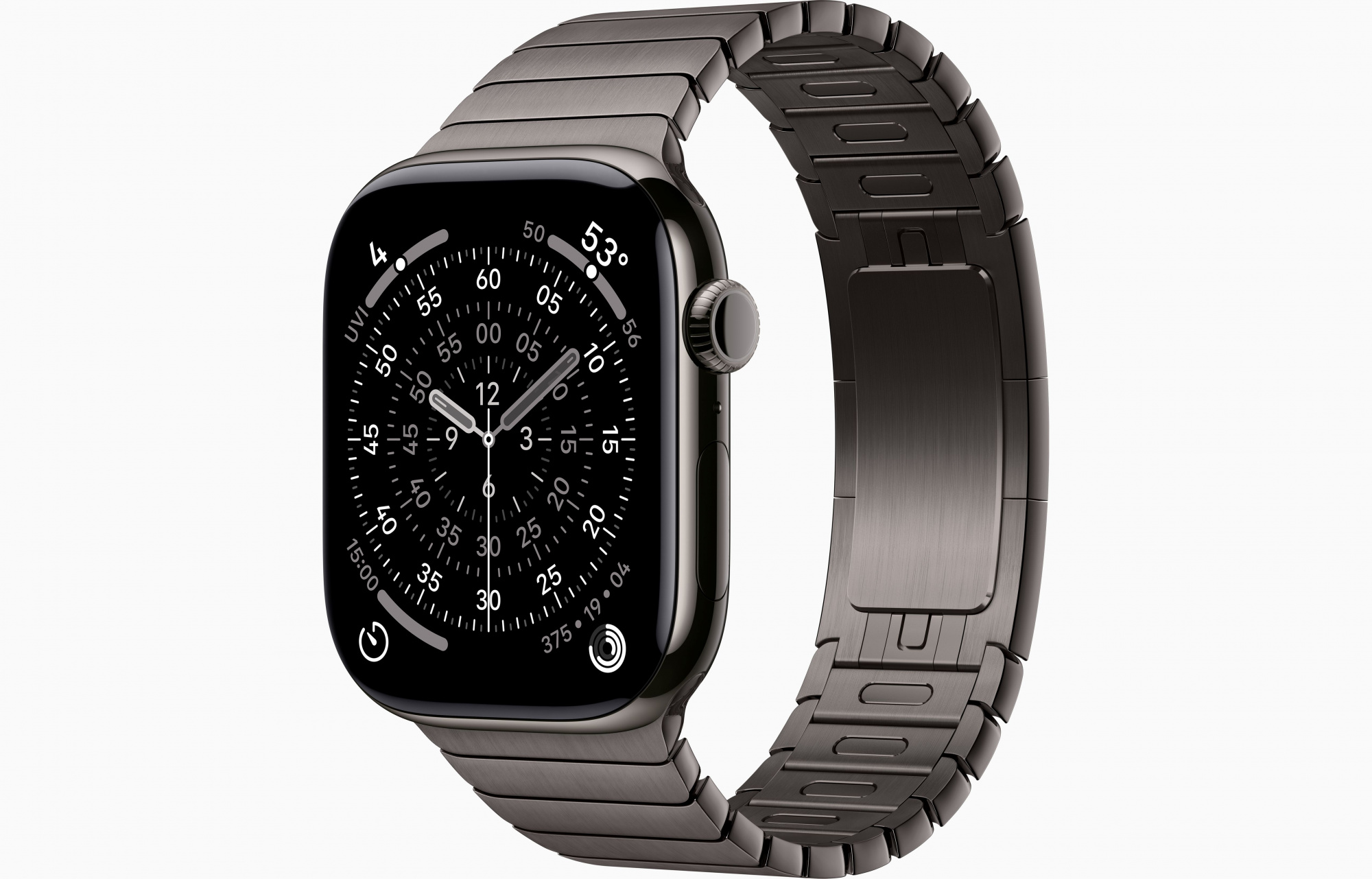 Apple Watch Series 11 (46mm, Slate Titanium, Link Bracelet, Slate, M/L)