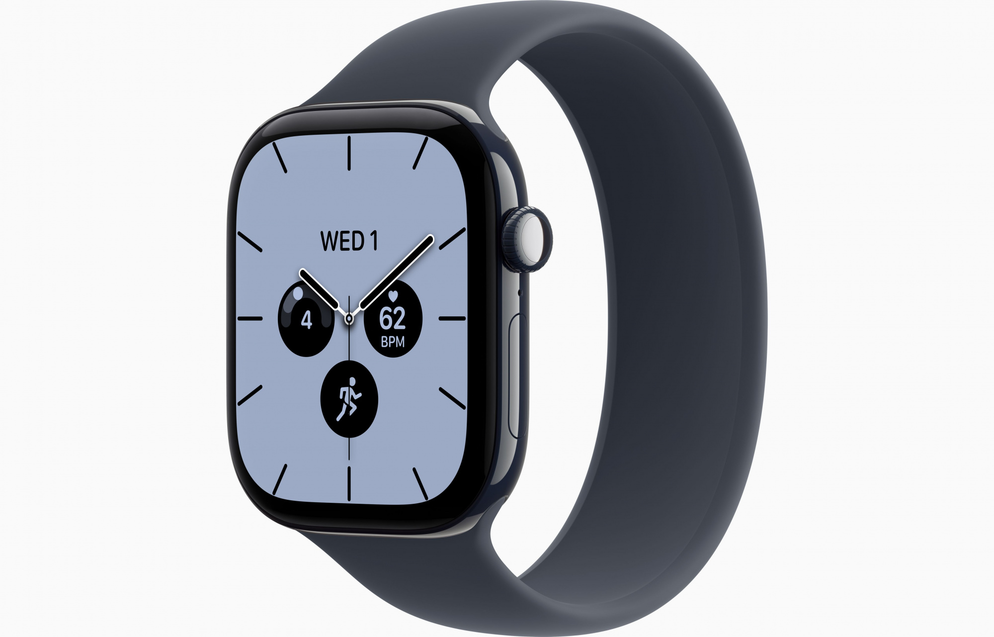 Apple Watch Series 12 (46mm, Night Blue, Solo Loop, Navy Blue, One Size)