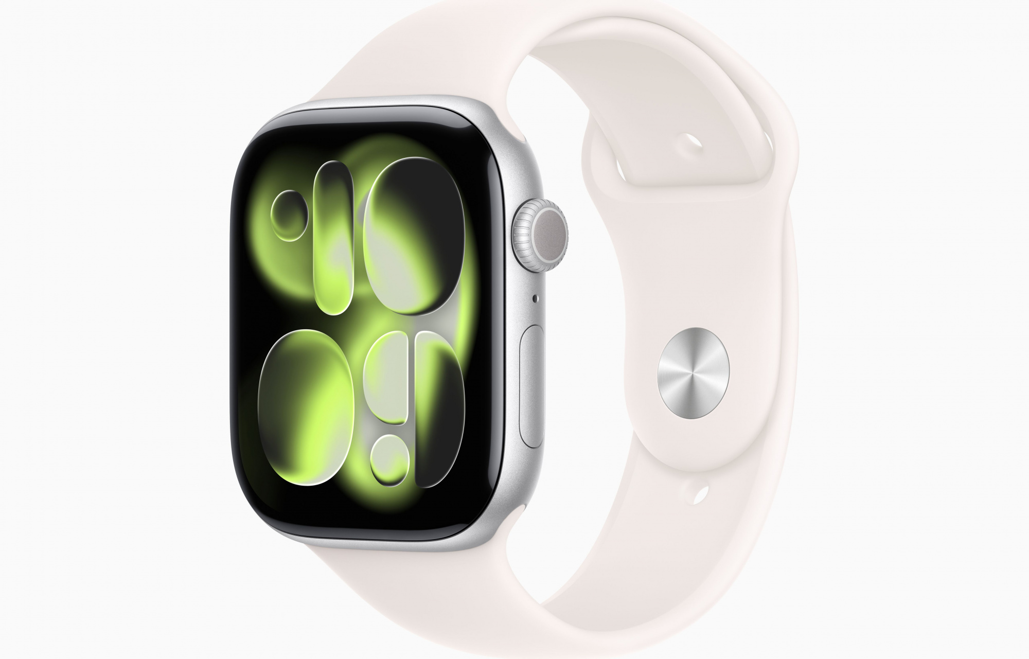 Apple Watch Series 11 (46mm, Silver, Sport Band, Light Blush, S/M)