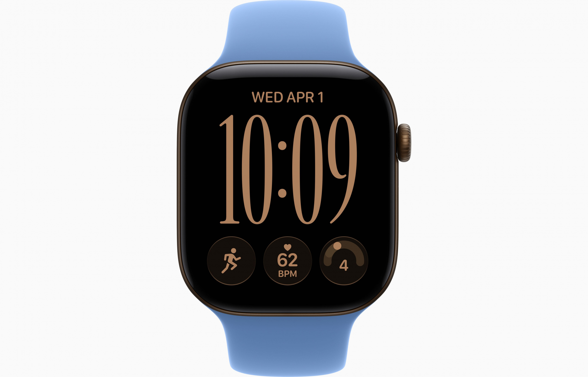 Dark Bronze Sport Band Wildflower Blue 2