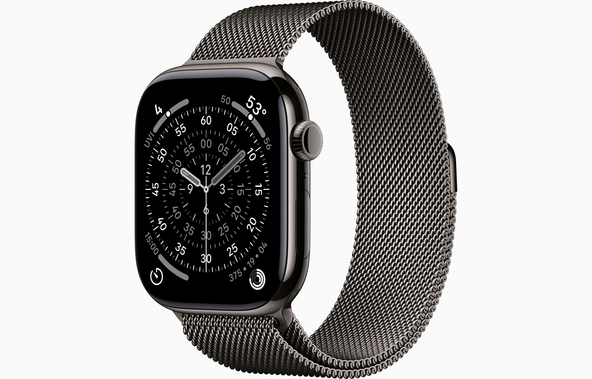Apple Watch Series 11 (46mm, Slate Titanium, Milanese Loop, Slate, S/M)