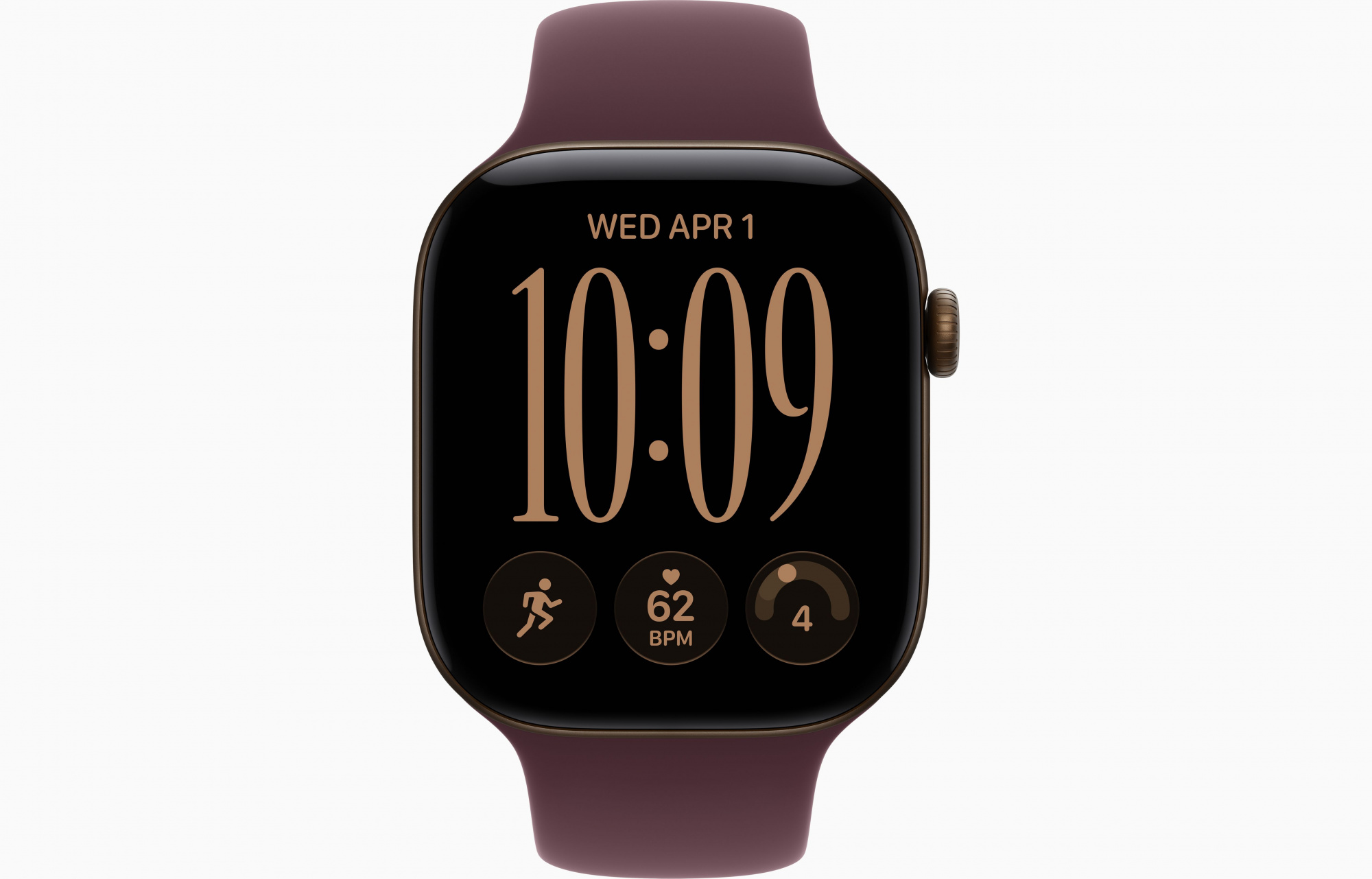 Dark Bronze Sport Band Burgundy 2