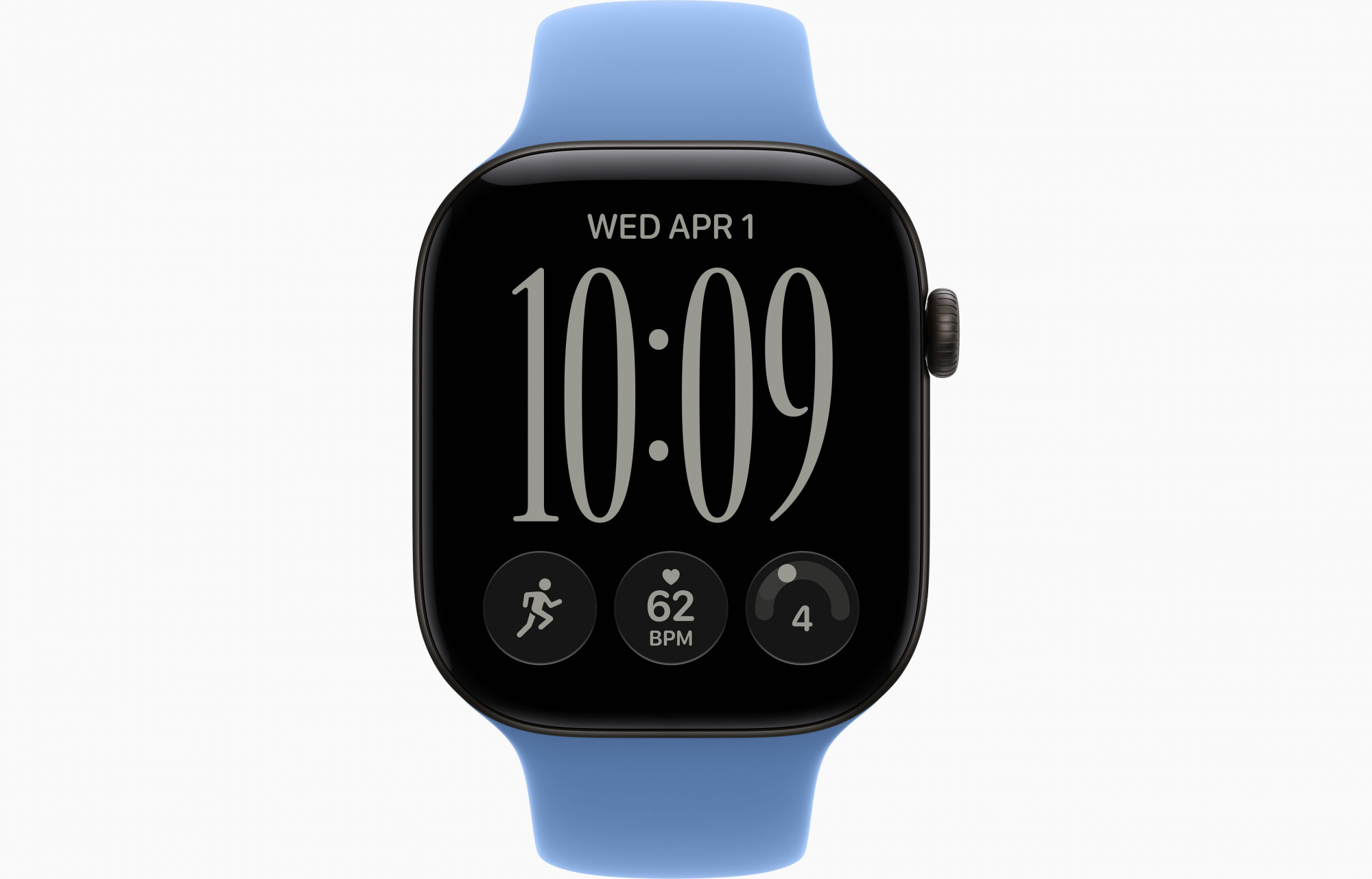 Black Sport Band Wildflower Blue 2