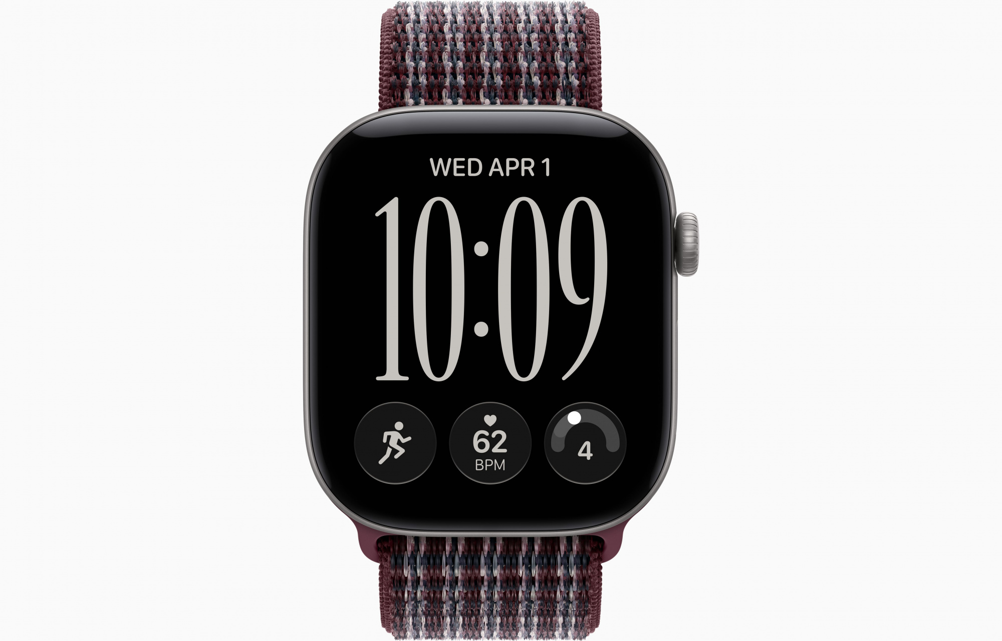 Space Gray Sport Loop Burgundy Plaid 2