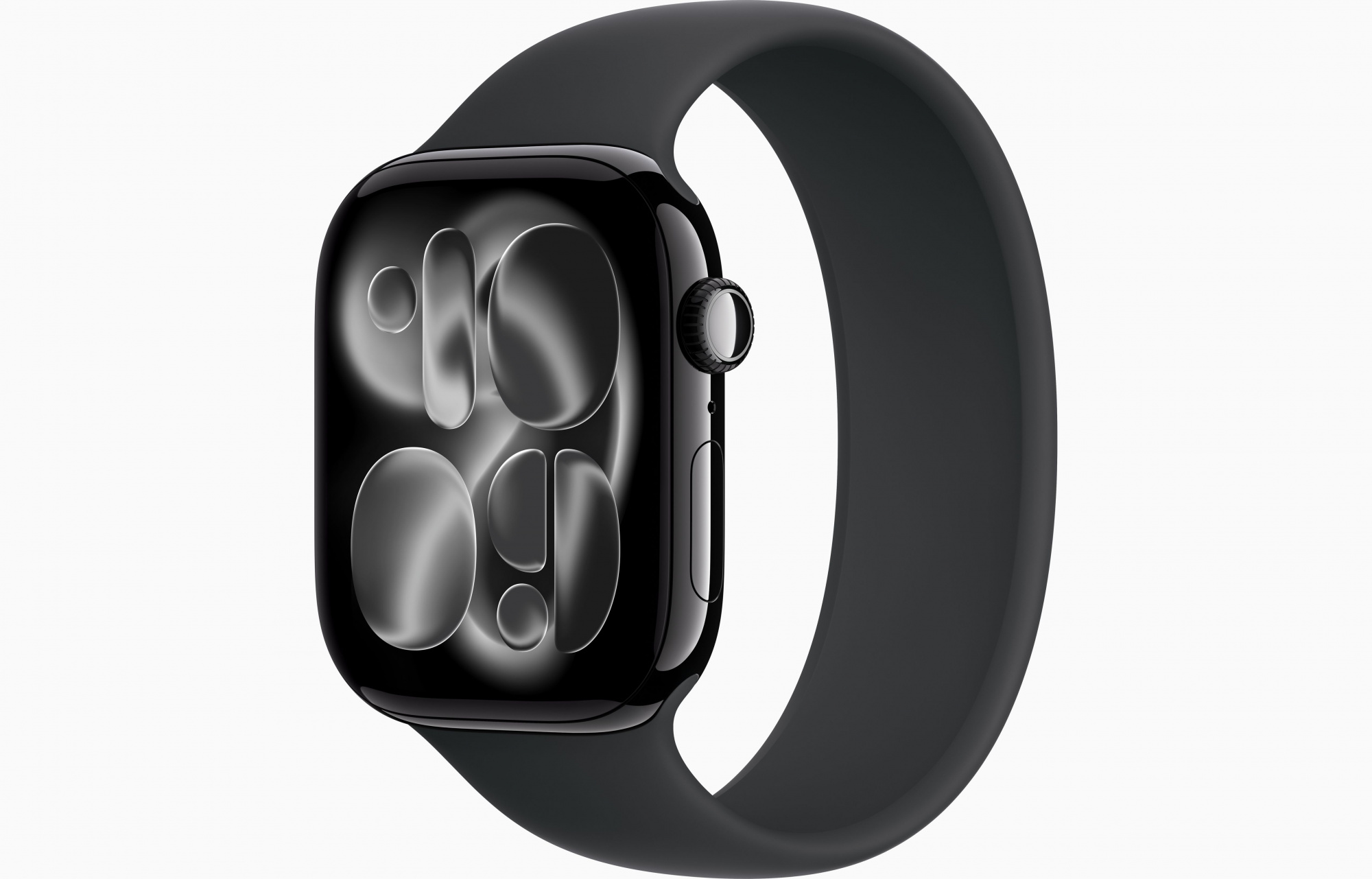 Apple Watch Series 11 (46mm, Jet Black, Solo Loop, Black, One Size)