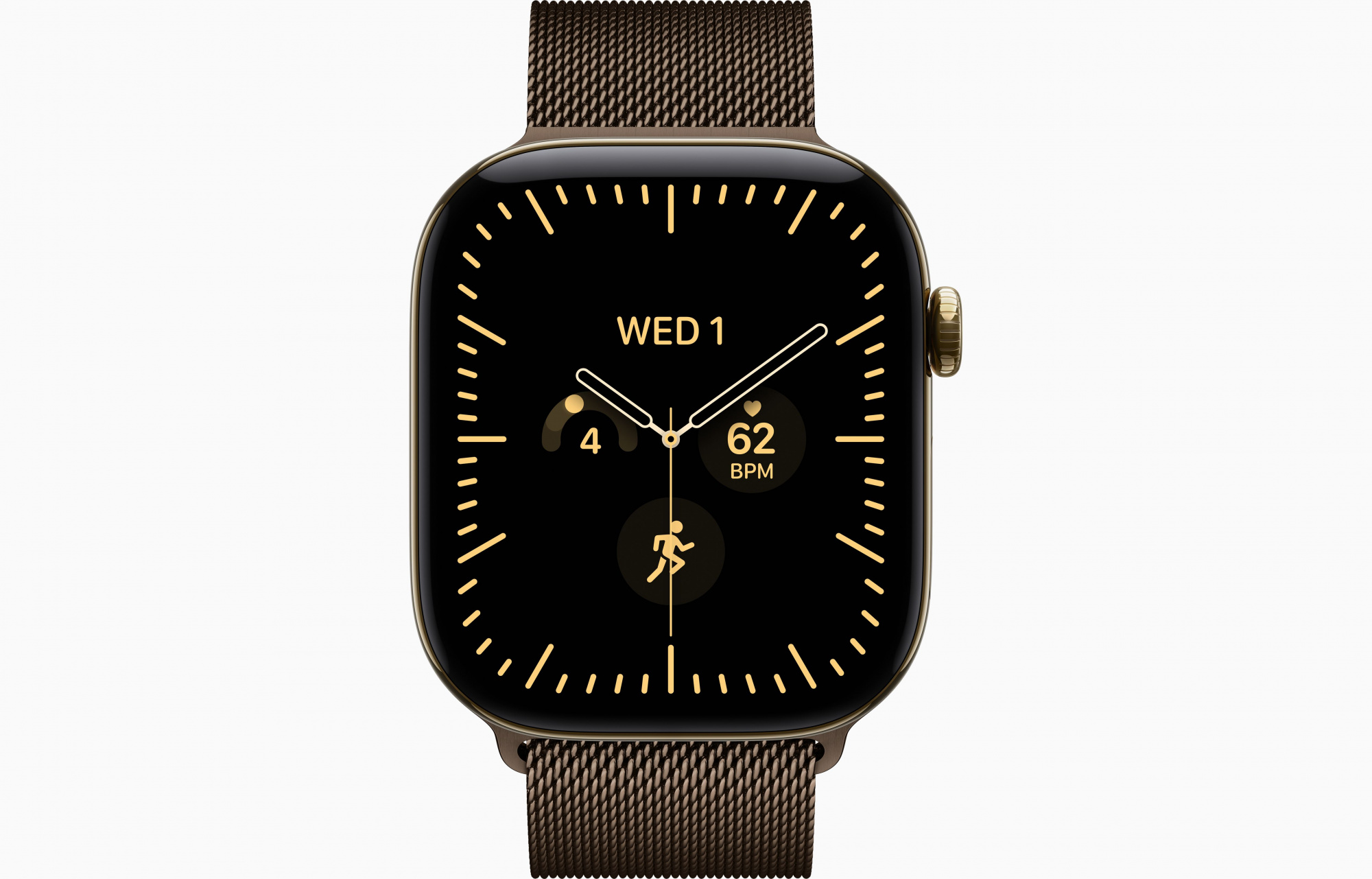 Radiant Gold Milanese Loop Dark Bronze 2