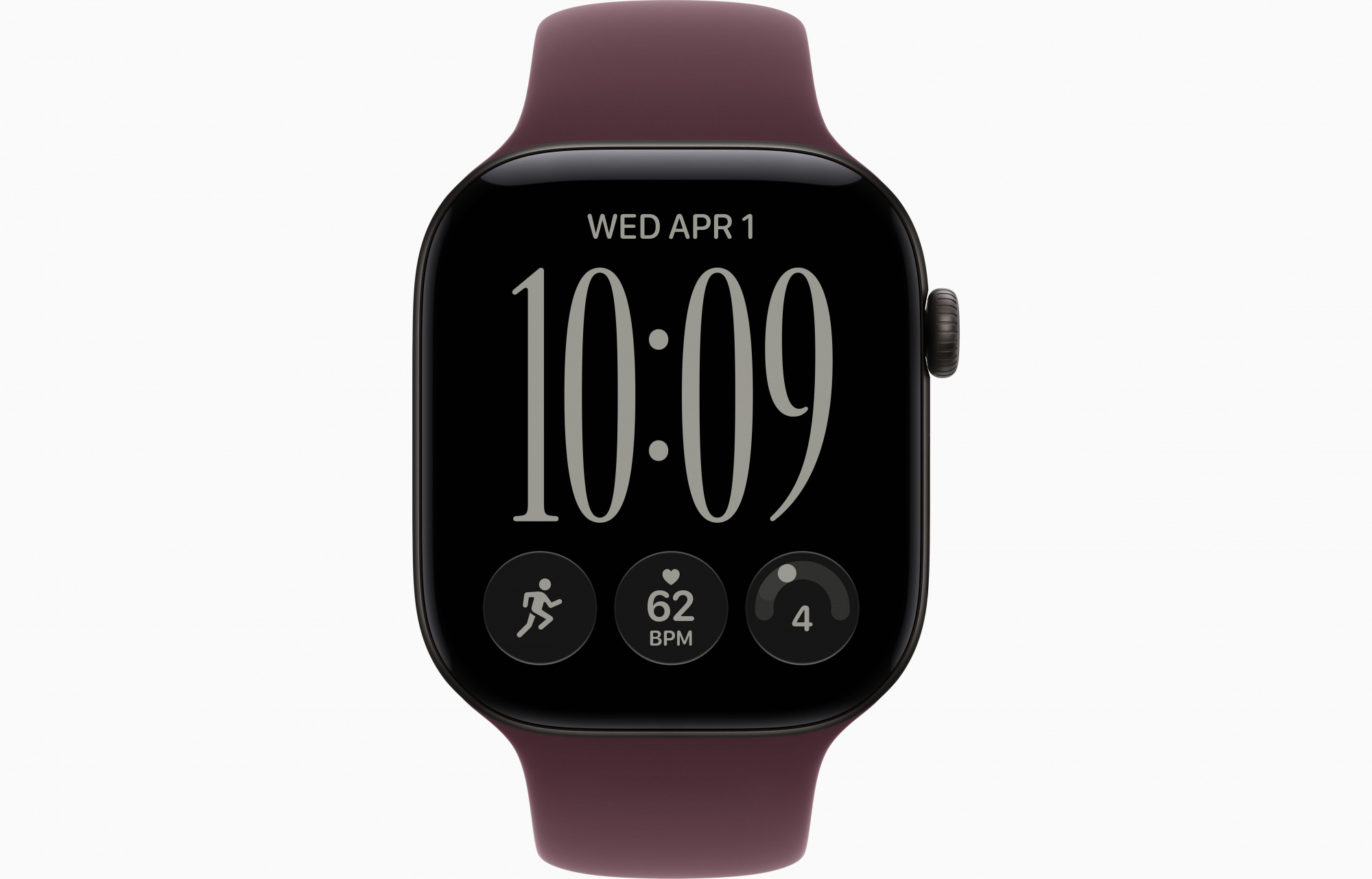 Black Sport Band Burgundy 2